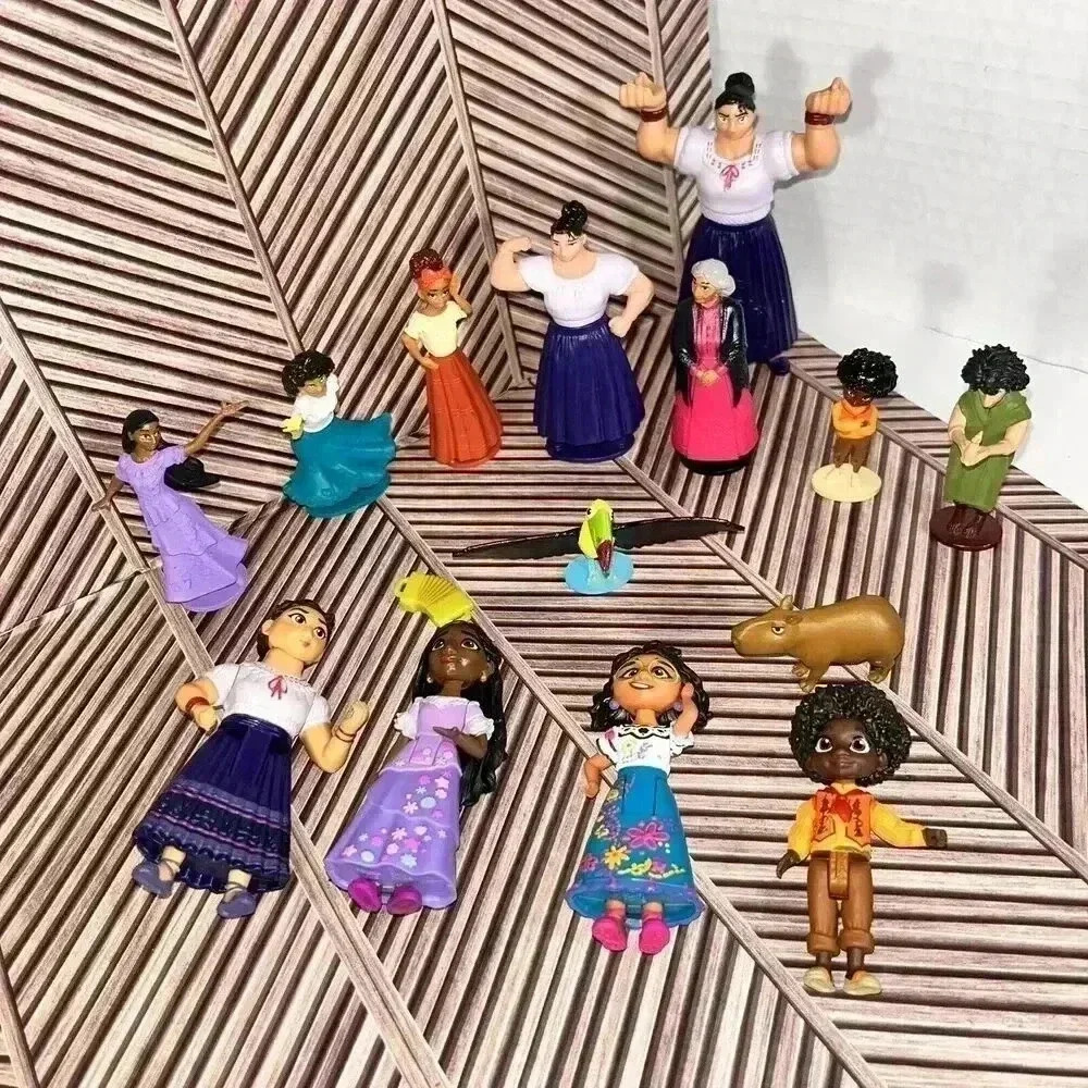ENCANTO 15 Piece Lot DISNEY Movie PVC TOY Mirabel ISABELA Dolores LUISA Bruno